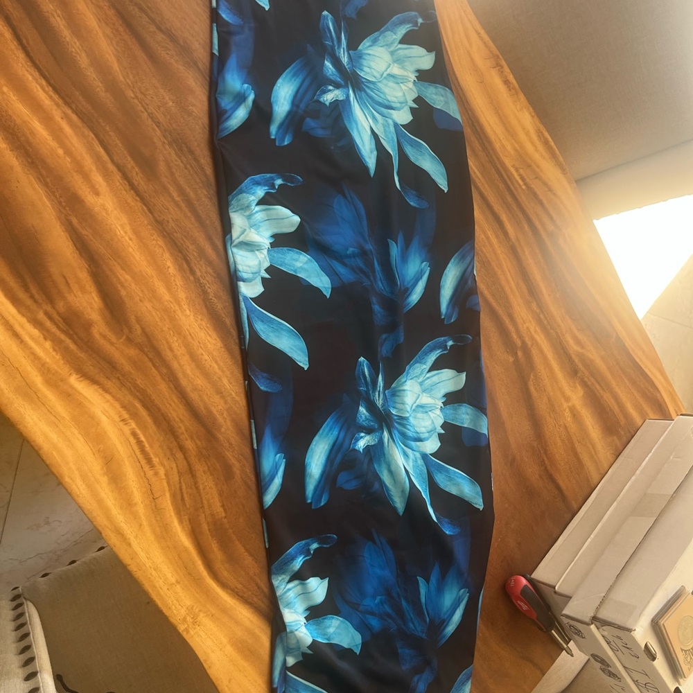 SHEIN Blue Floral Skirt